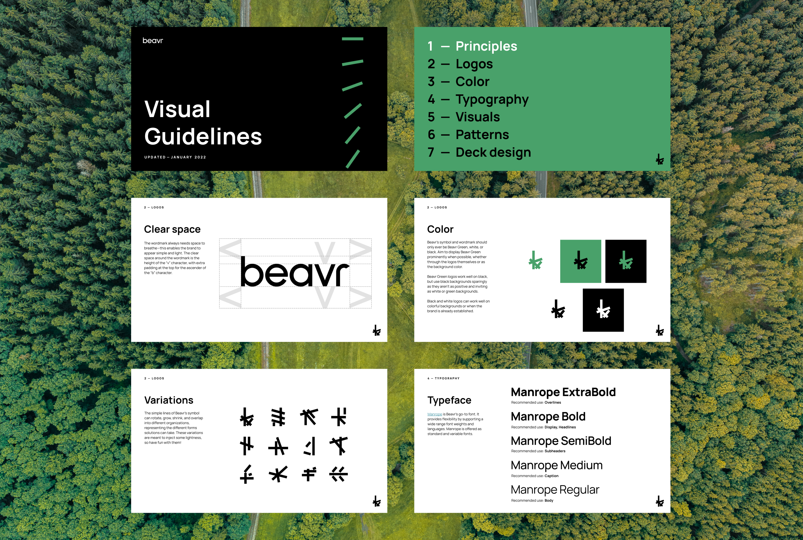 Excerpts from Beavr's Style Guide deck