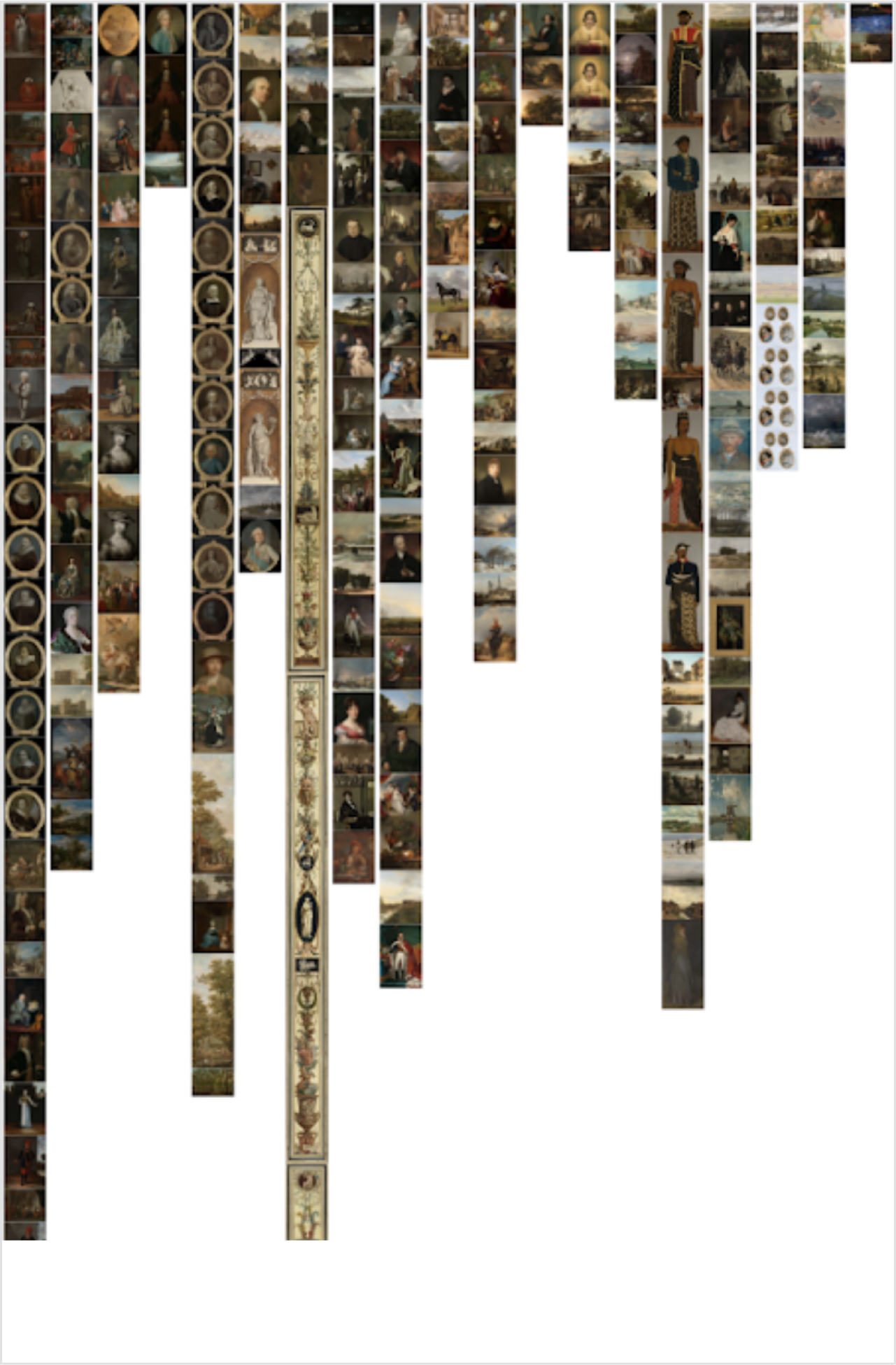 Paintings displayed roughly in our internal interface from a Rijksmuseum API query (2 of 2 images)
